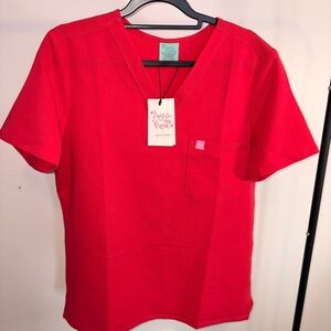 Pink scrub Women's Top